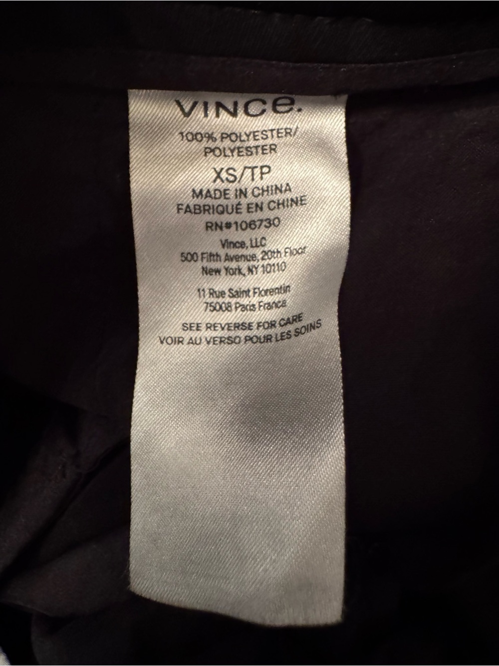 Vince Pleated Pull-On Tapered Leg Pants Cropped Women’s Black Size XS - Picture 13 of 13